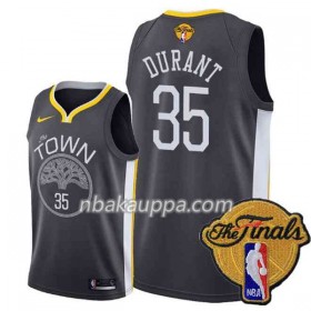 Golden State Warriors Kevin Durant 35 Black Town 2018 NBA Finals Patch Nike Pelipaidat Swingman - Miesten